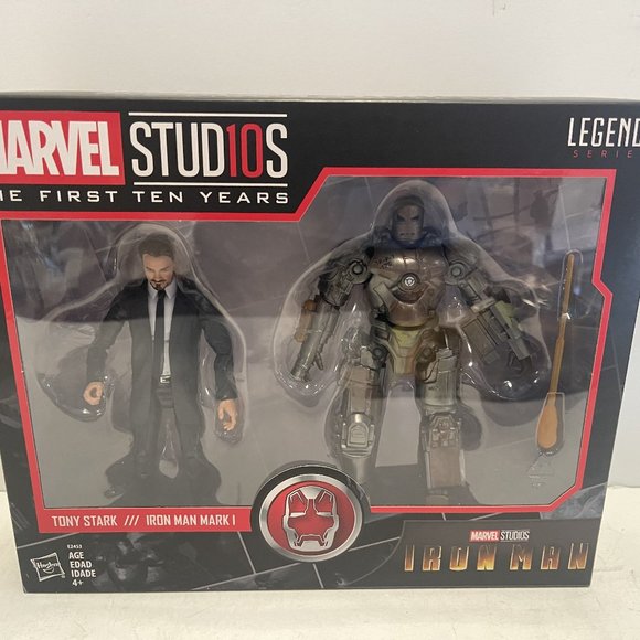 Marvel Studios Legends Series Hasbro Tony Stark & Iron Man Mark 1 Figure Set - Picture 1 of 2